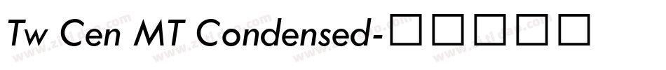 Tw Cen MT Condensed字体转换